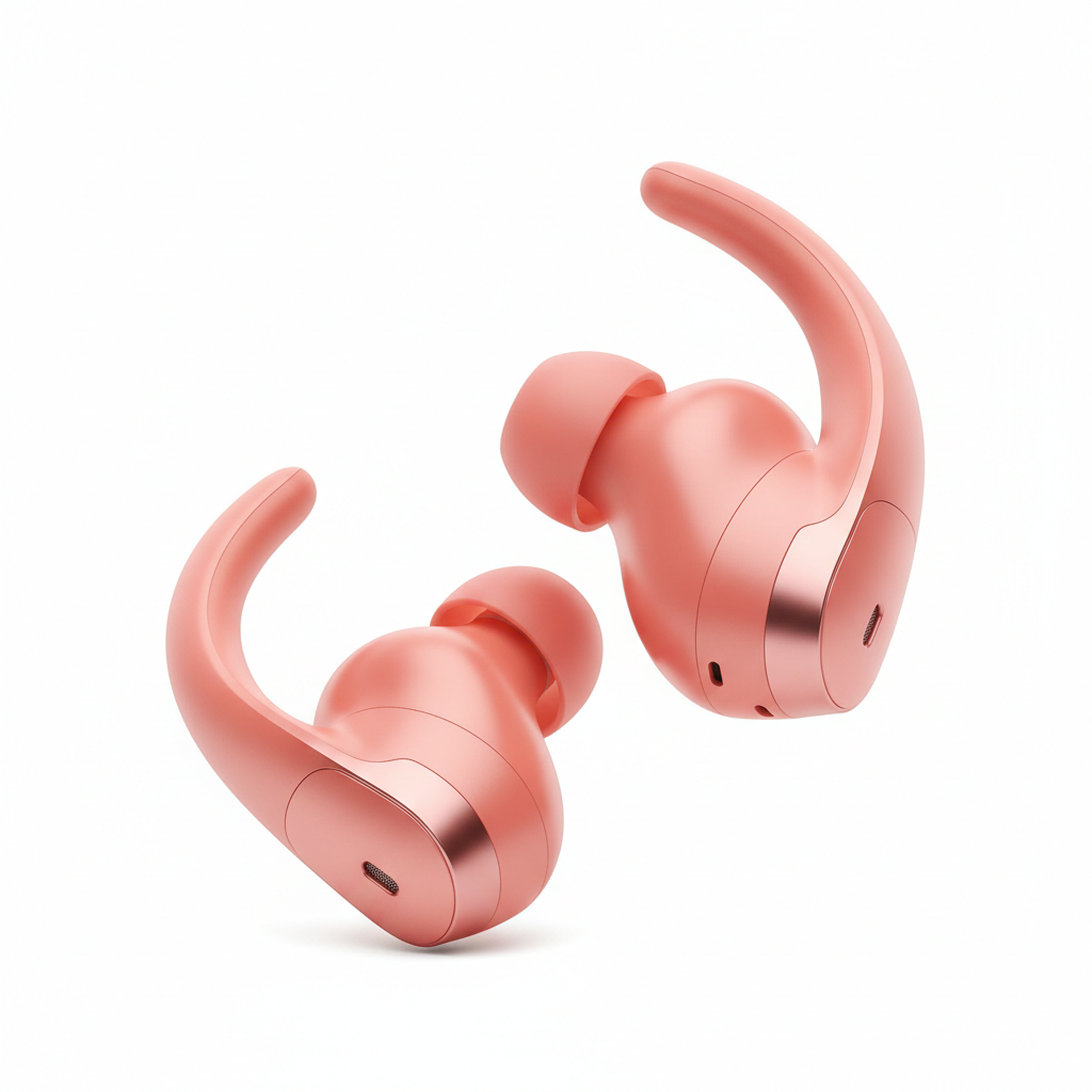 Brand: Lab Audio

Color: Coral Pink

Features:

Flexible, secure-fit wingtips for all-day comfort and stability
Custom acoustic platform delivers powerful, balanced sound
Spatial Audio with dynamic head tracking for immersive music, movies, and games
Three distinct listening modes: Active Noise Cancelling, and Transparency Mode, and Adaptive EQ
Enhanced by the Lab Audio H1 chip for Automatic Switching, Audio Sharing (with another pair of Lab Audio headphones or Lab Audio Lab Audio), and “Hey Siri”
Sweat and