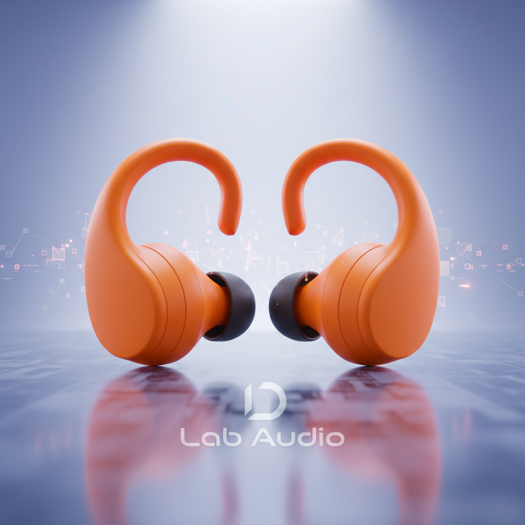 Brand: Lab Audio

Color: Electric Orange

Features:

Lab AudioPro 2 is the most advanced headphone we’ve ever made, with secure-fit earhooks that stay locked in as you train. With over 1,500 hours of athlete testing to help ensure a secure, comfortable fit for any ear shape and intensity level.
For absolute workout focus, we added the best-performing Active Noise Cancelling (ANC) we’ve ever developed, plus Transparency mode to let you hear the world around you, ensuring the best listening experience where